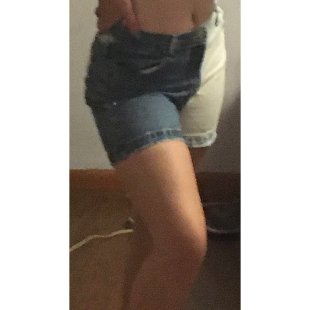 Bleached + Distressed Jean Shorts